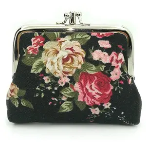 Cute Floral Buckle Coin Purses Vintage Pouch Kiss-lock Change Purse Wallets…