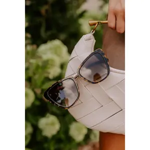 Quay All Talk Oversized Cat Eye Sunnies in Tortoiseshell