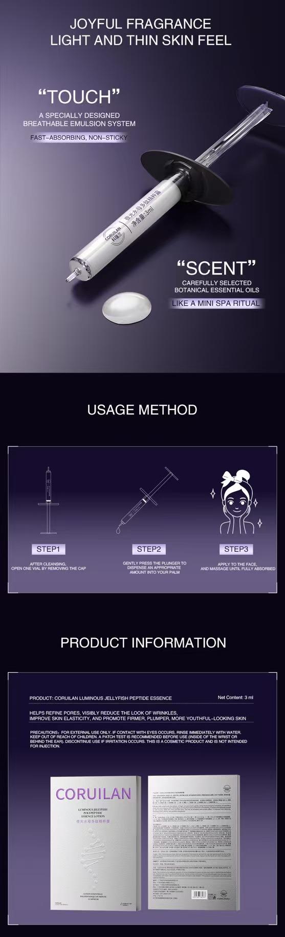 CORUILAN Peptide Anti-Aging Serum Ampoule | 9-Peptide Needle-Free Formula with Advanced Micro-Delivery, Fast Absorbing to Smooth the Look of Fine Lines and Improve Firmer-Looking Skin CORUILAN Peptide Anti-Aging Serum Ampoule | 9-Peptide Needle-Free Formula with Advanced Micro-Delivery, Fast Absorbing to Smooth the Look of Fine Lines and Improve Firmer-Looking Skin