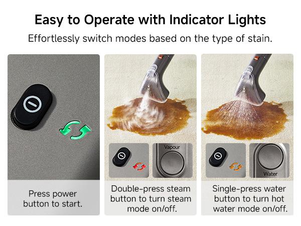 Uwant Portable Carpet Cleaner, Powerful Suction Spot Cleaner Machine, Upholstery Cleaner Machine, Home, Sofa, Car Vacuum Cleaner,smartliving Floor Cleaning System cordless vacuum cleaner