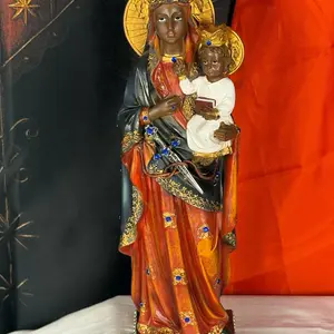 Erzulie Dantor 12” statue with Gems and miniature Ponya