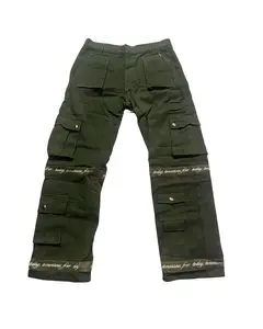 Today Tomorrow FRVR Olive Green Cargo Pants - Baggy Fit | BLK FRVR