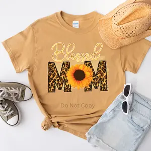 Blessed Mom Sunflower Direct To Film Transfer
