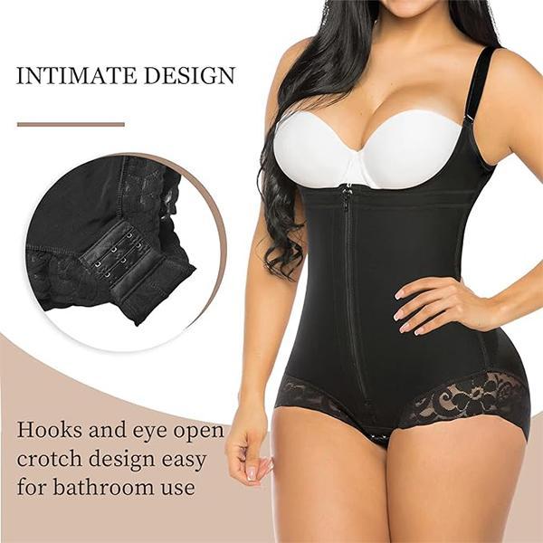 Women's YIANNA Fajas Colombianas Shapewear High Waist Corset Waist Shaping Compression Tummy Control Butt Lifter Bodysuit Underwear Black Basic Minimalist