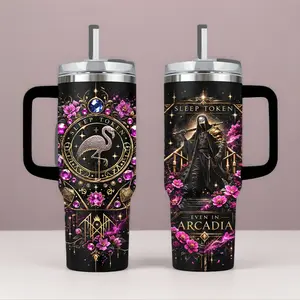 Sleep Token Even in Arcadia 40oz, 20oz Tumbler, Mug with Handle Dark Aesthetic Band Drinkware, Gift For Fan