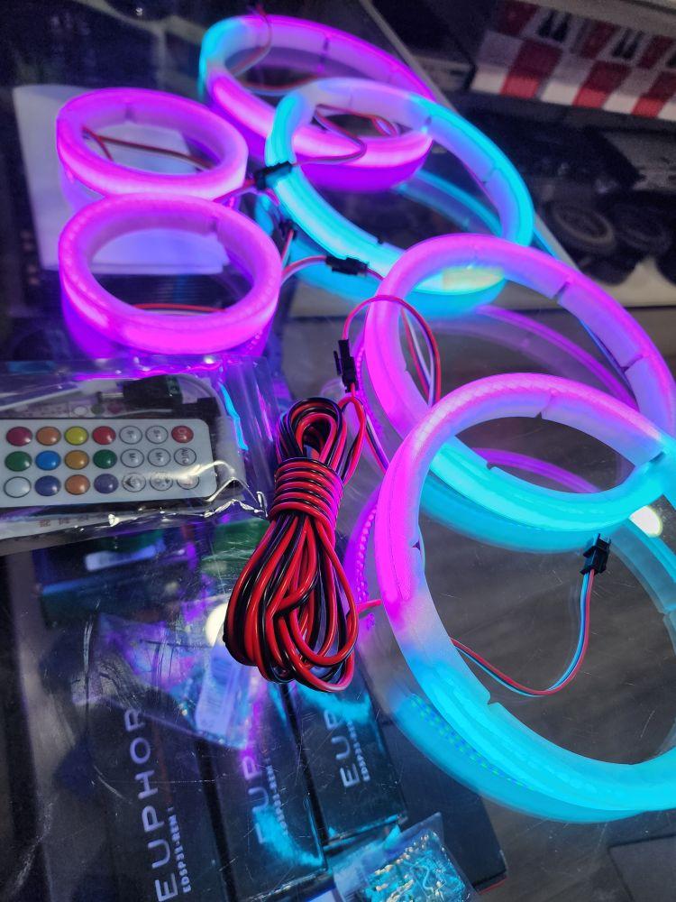 Smart Speakers LED Ring 6.5                                         Incluye Control remoto , controlador , 10 ft wire power and ground  universales para cualquier bocina 6.5 Deaf Bonce, sp audio, db drive Remote