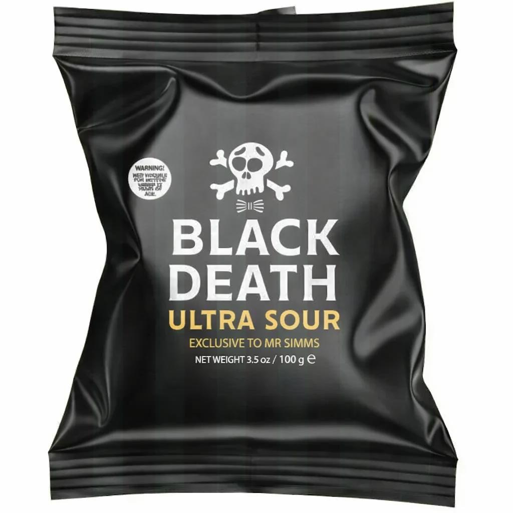 Black Death Ultra Sour Hard Sweets – Extreme Lemon Flavor | UK Import | 3.5oz| Authorized Distributor & Original Product