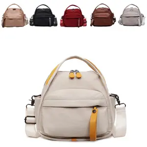 Zaleeta Women's Elegant Solid Color Shoulder Bag Fashionable Zipper Crossbody Bags Soft Top Handle Handbag Purse