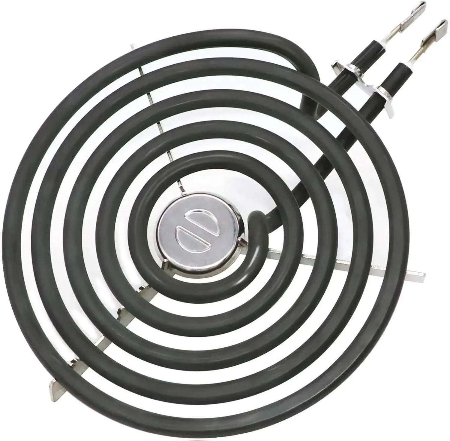 Beaquicy 2025 Upgraded ERS30M1 WB30M1 6-in Electric Stove Burner - Silver Cooktop Replacement Parts, 5-Turn Silver Center Medallion, 240V for GE Hotpoint Kenmore Electric Range, Cooking Stove,back to school,back to school haul