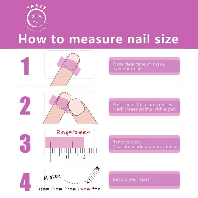 SASSY NAILSHOP longsquare 10 PCS (Length:2.2 inches) hand pressed on nails Nightclub nails for girlfriend  gift Acrylic Nail Art Nails New Collection, French New Pink White Glitter Bright Kiss Nails Acrylic Kit, Beauty Secrets Nail