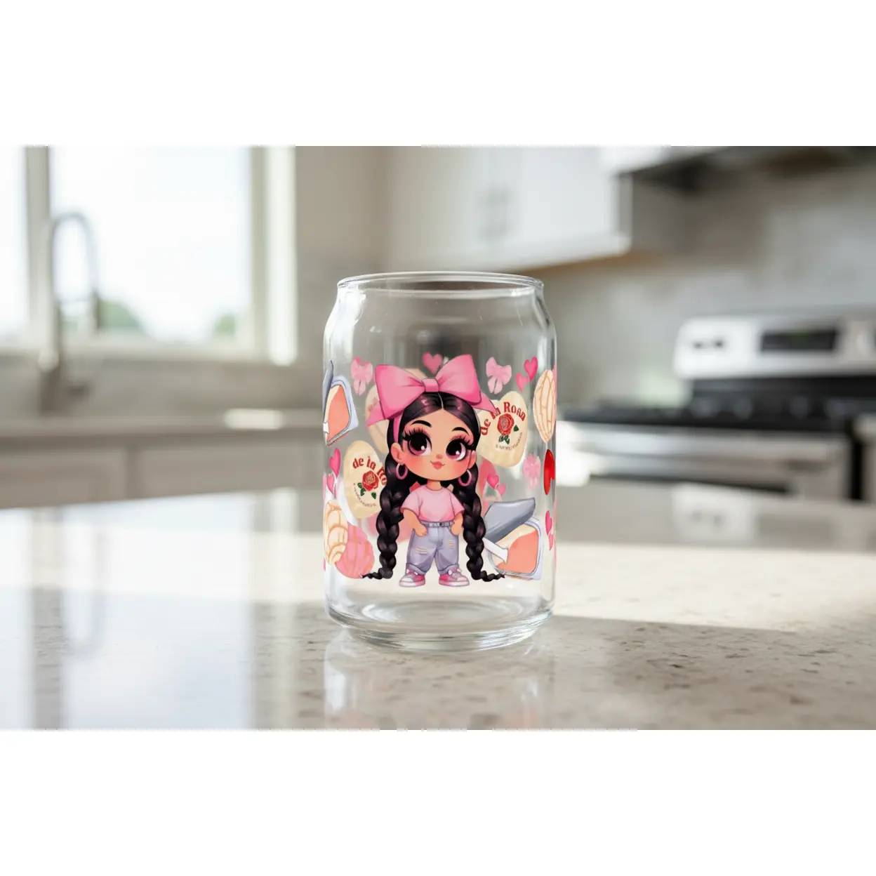 Strawberry Soda Girl - UVDTF Wrap for cups/hard surfaces sticker Crafts Kit Limited Edition