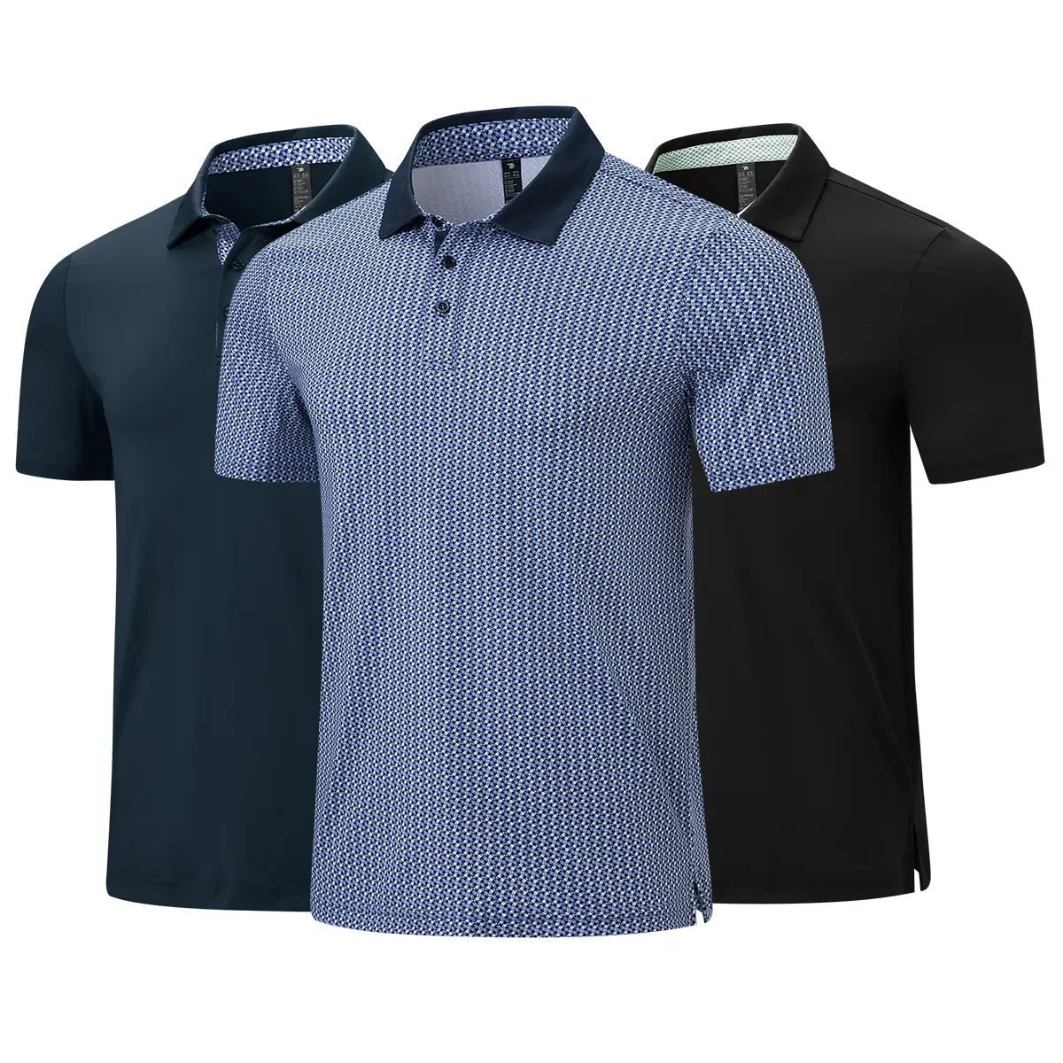 【Creator's Pick】GOPUNE Men's Classic Polo Shirts Short Sleeve 3-Button Fashion Golf Polo Moisture Wicking Athletic Tennis T-Shirts Casual Contrast Collared Work Printed Polo Shirts Sports Tops #outdoorfun #fathersdaygift