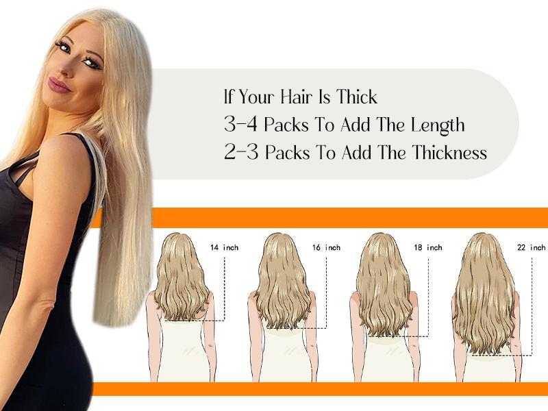 Full Shine Genius Weft Hair Extensions Hand Tied Weft Human Hair Extensions Remy Straight Hair For Women 50-60G TikTokShopBlackFriday