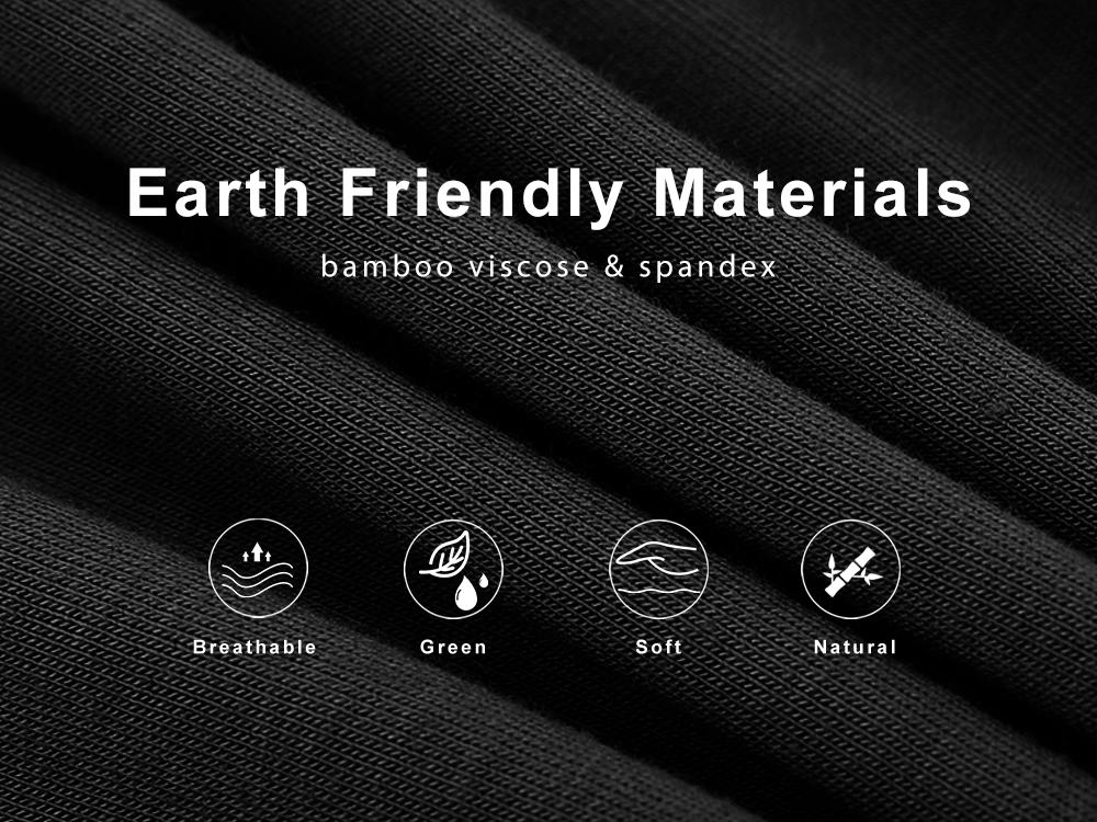 BAMBOO COOL Men's Ultra Breathable Underwear No Riding Up Boxer Briefs with Comfort Flexible Waistband Multipack 92% Bamboo Viscose 8% Spandex Moisture-Wicking