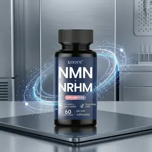 KOOVS Premium NMN + NRHM Complex, 650mg NMN + 100mg NRHM with BioAgeX Blend Astragalus Glutathione for Mitochondrial Health