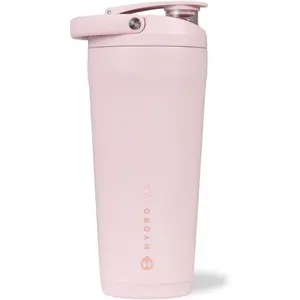 Hydrojug 24 Oz New Stainless Steel Shaker – Insulated, Leakproof, Bpa-Free with Silent Mixing Grate – No Clumps, No Noise – Premium Shaker for Fitness, Sports & Everyday Use, Pink Sand HydroJug