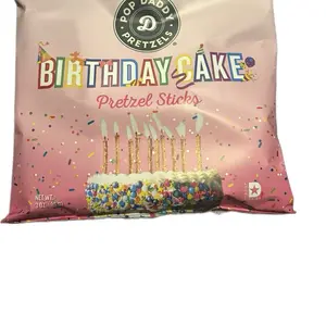 Pop Daddy pretzels, birthday cake, pretzel sticks Crispy Crunchy Flavor Snack