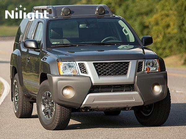 Nilight Fog Light Assembly Compatible with 2010 2011 2012 2013 2014 2015 2016 2017 2018 2019 Nissan Frontier 2005-2015 Nissan Xterra Bumper Driving Lamps Driver and Passenger Side