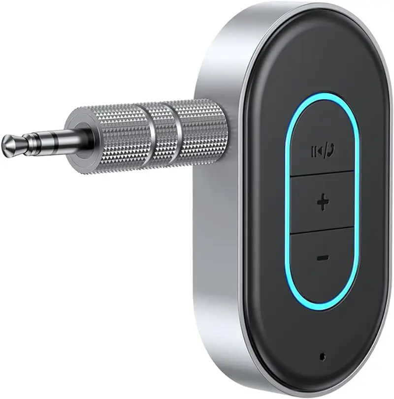 Bluetooth Audio Receiver, 1 count Wireless FM Transmitter, Car Bluetooth Transmitter, AUX Input Bluetooth Sound Adapter For Car
