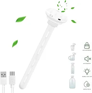 USB Cool Mist Humidifier-Portable Mini Air Humidifier for Bedroom Desk Car Travel Office Baby With Adjustable Length