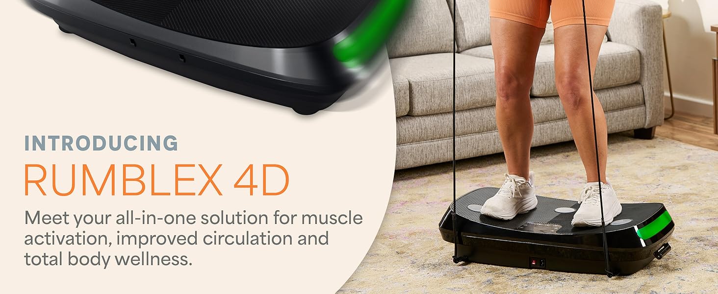 Lifepro Rumblex 4D Vibration Plate Exercise Machine with Triple Motor Oscillation, Linear, and Pulsation – Advanced 4D Vibration Technology for Whole Body Fitness and Recovery at Home Lifepro Rumblex 4D Vibration Plate Exercise Machine with Triple Motor Oscillation, Linear, and Pulsation – Advanced 4D Vibration Technology for Whole Body Fitness and Recovery at Home