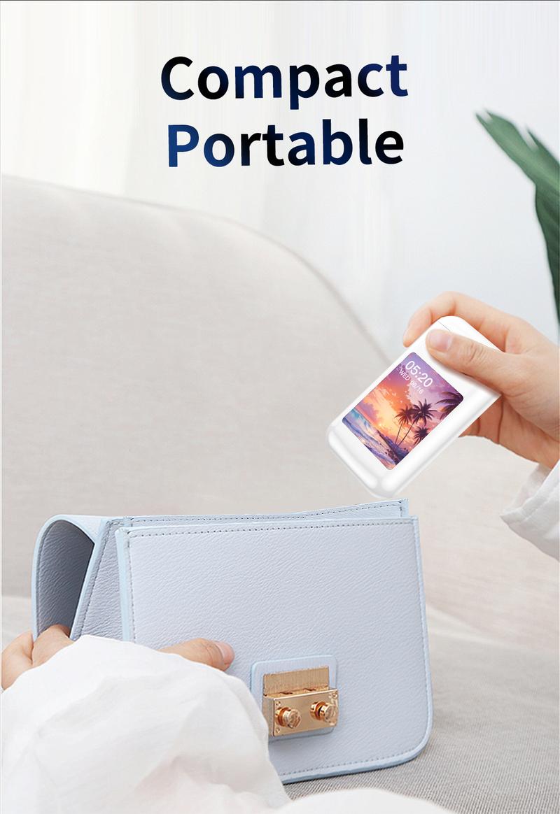 All-in-One Wireless Earbuds with Power Bank 2.8" Screen 4-in-1 Earbuds Game Console Flashlight HiFi Stereo Sound