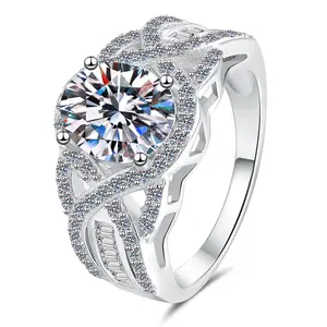 #08 (Baby Breath) 925 Sterling Silver Synethic Moissanite Ring