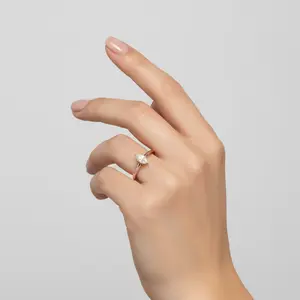 14K Yellow & White Gold Women's Diamond Solitaire Ring - 0.3ct