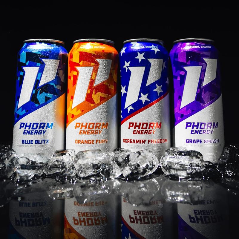 Phorm Energy Drink, Grape Smash Flavor, 200 MG Natural Caffeine From ...