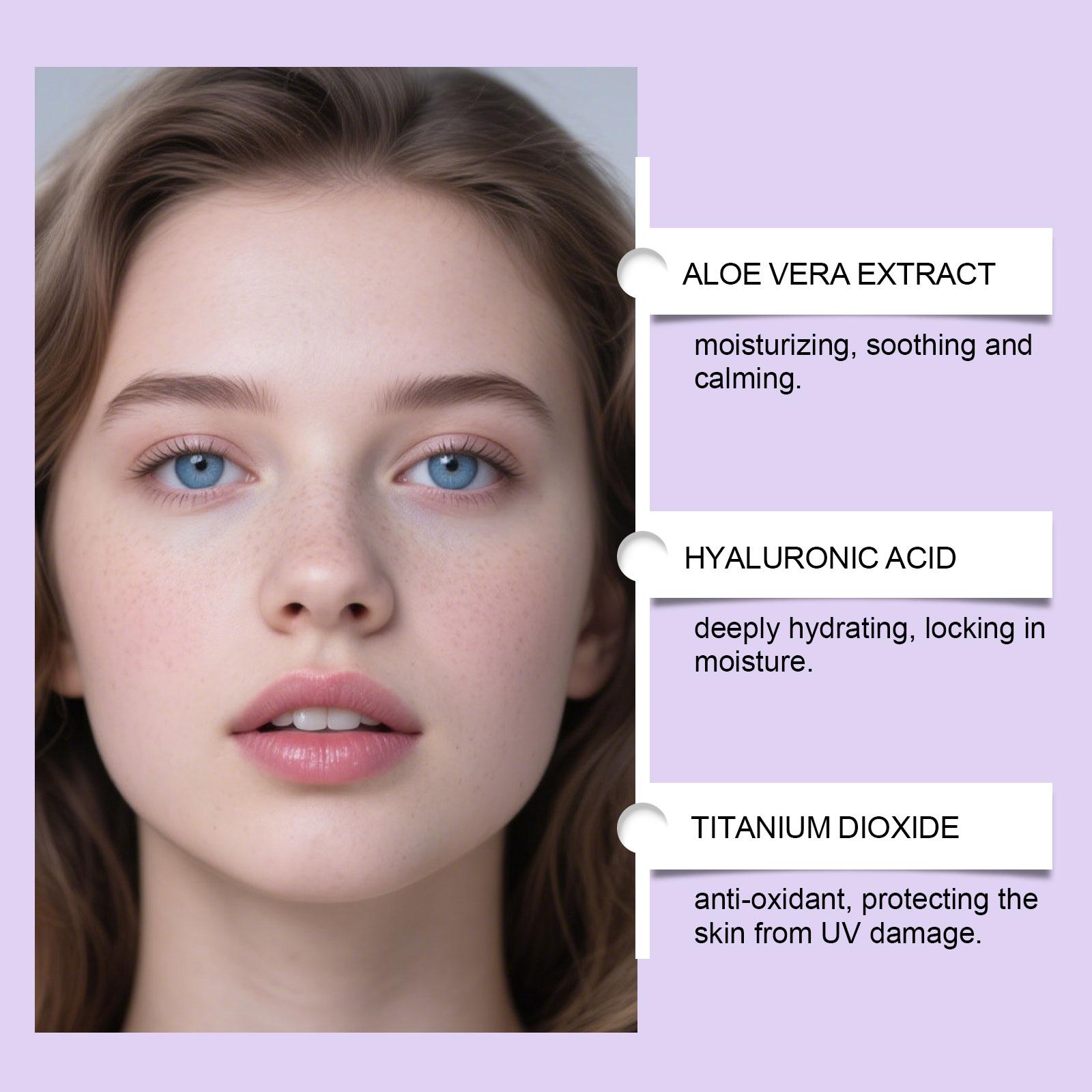 Natural-Tone Hydrating BB Cream — Lightweight, Moisturizing, Matte, Translucent; Portable; Suitable for Oily and Dry Skin