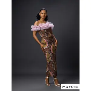 The Savannah Blush Afro-Luxe Ankara & Tulle Gown