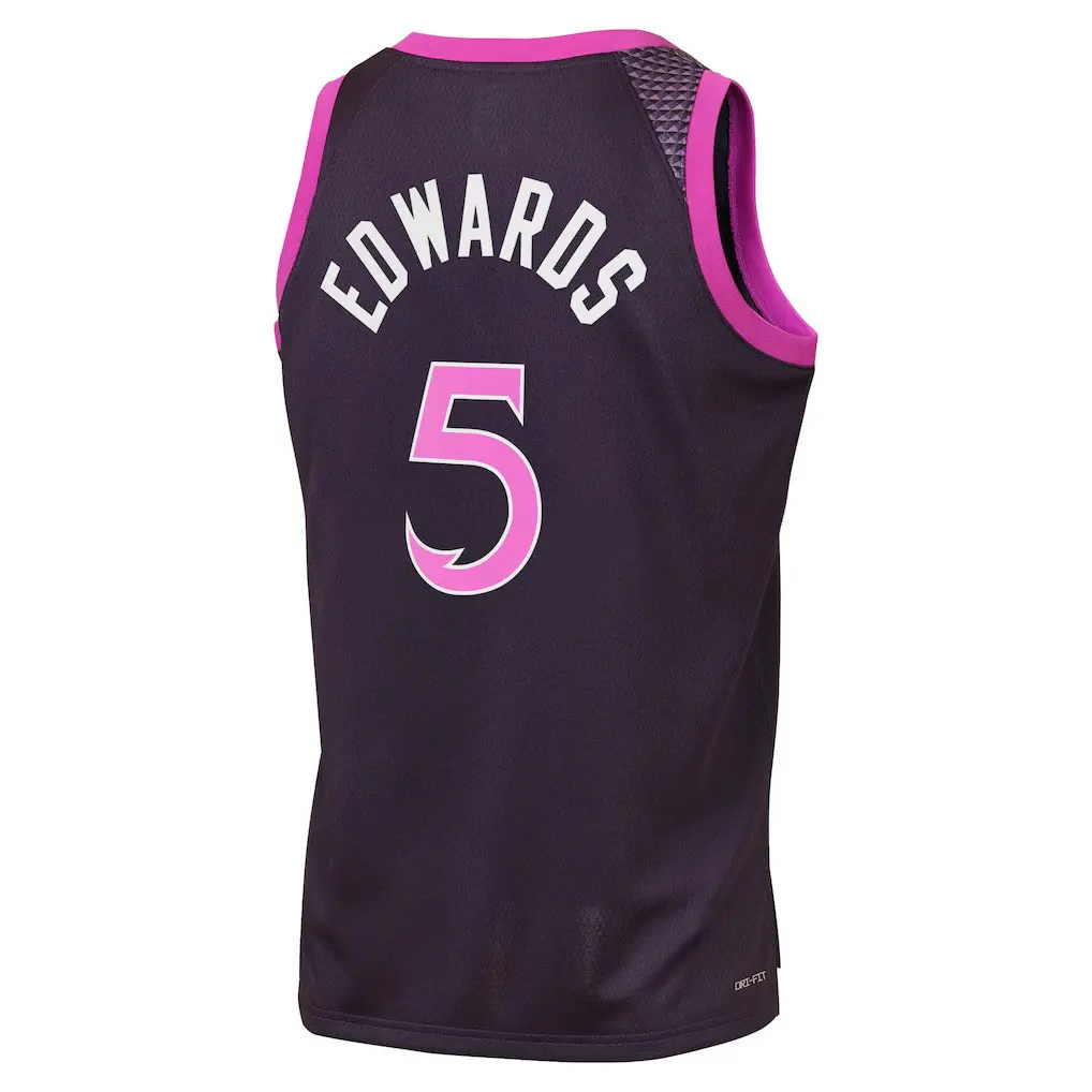 Anthony Edwards #5 Swingman Jersey 2026 full logo