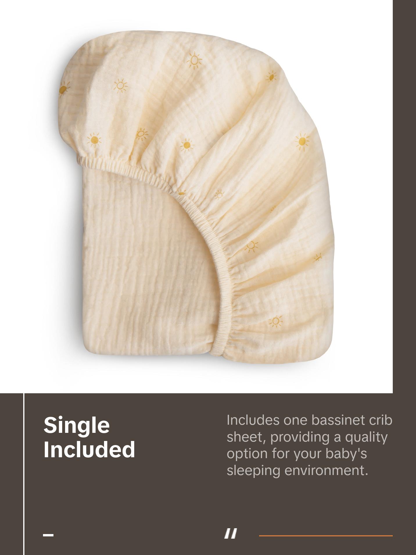 Extra Soft Bassinet Muslin Crib Sheet