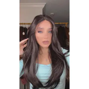 EllaRae | Kai Style Wig | Free Parting Soft Monotop in Long Layered Dark Brown