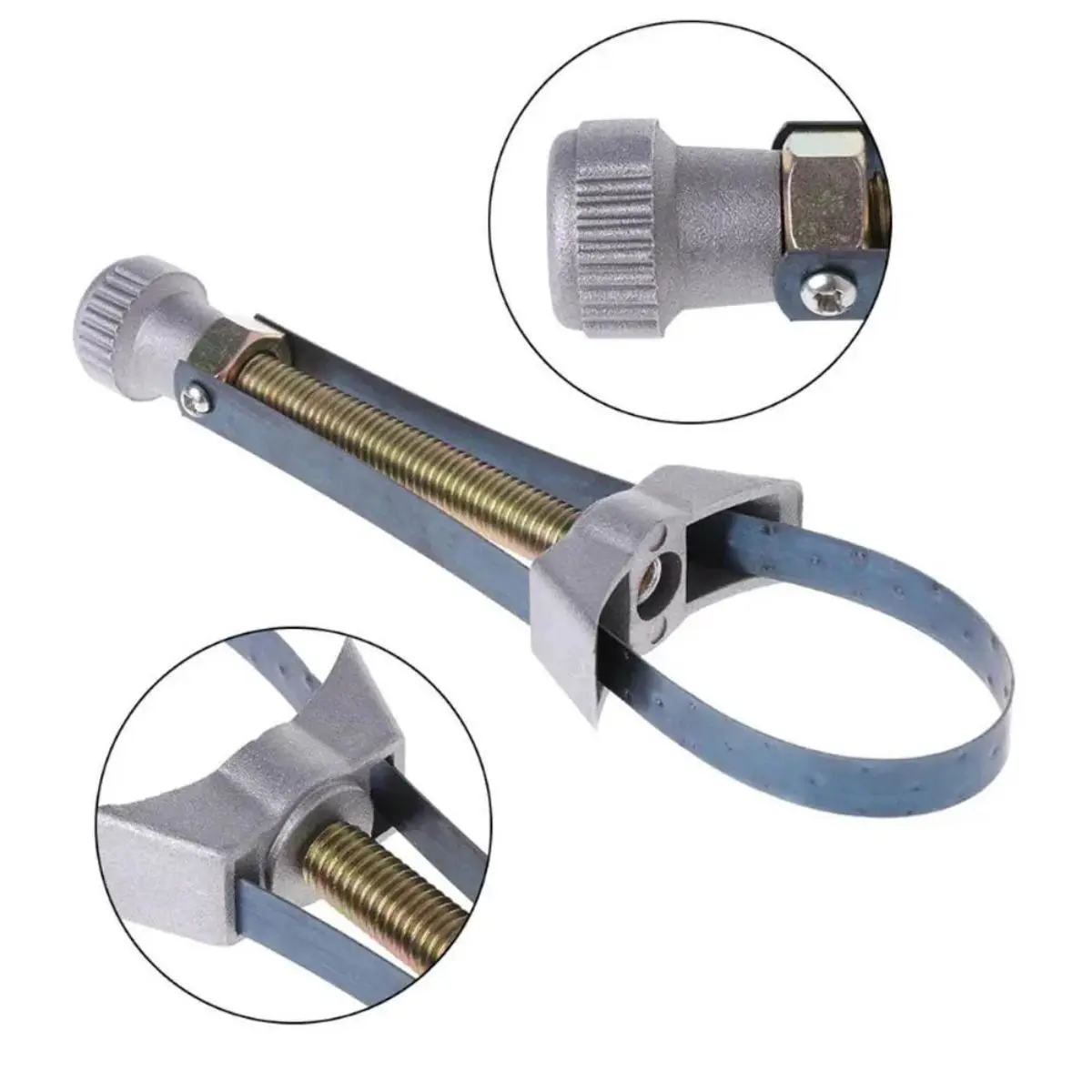 1pc Adjustable Strap Wrench - Automotive Maintenance & Oil Change Tool, 60mm-120mm Diameter, Top Quality for Cars & Motorcycles, Automotive Maintenance Tools, Oil Change Tools