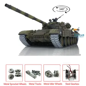 Henglong RC Tank T72 1/16 Scale 7.0 Metal Battle Electric Tank Tracked Vehicle