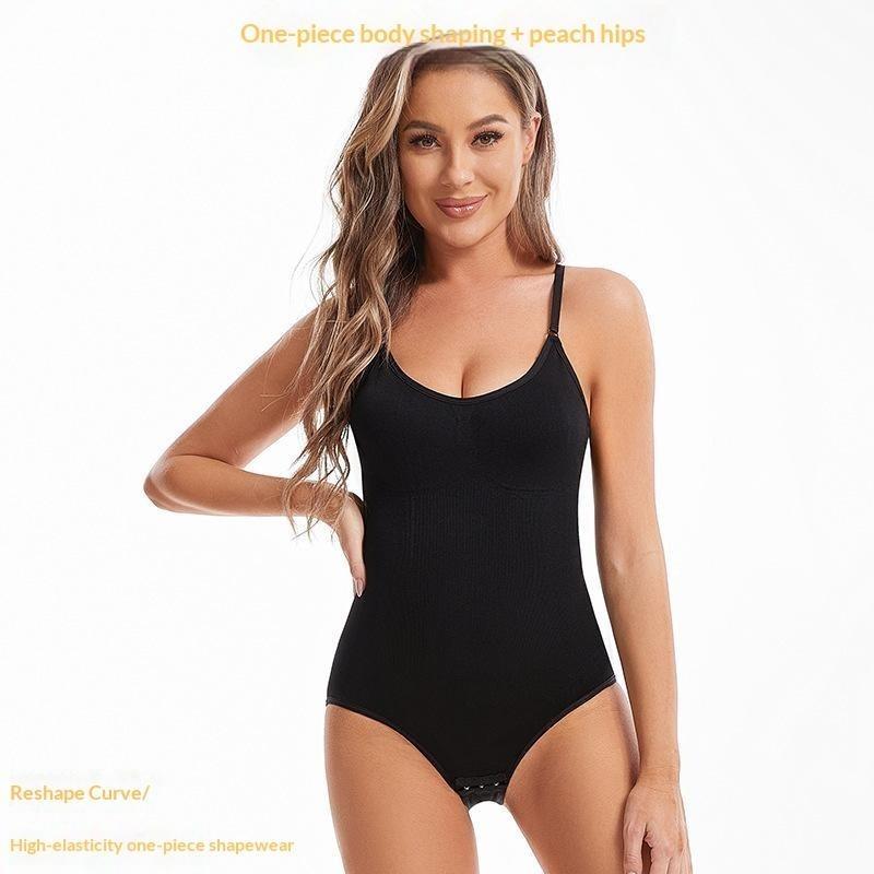 Vista X 5pcs Women's Seamless Shapewear Bodysuit with Abdominal Compression & Hip Lifting - Tummy Control, No Padding, Stretchy Nylon-Spandex Blend, Black/Brown/White/Beige/Navy Blue, for Travel & Casual Attire, Comfort Undergarment| ClosefittingSha