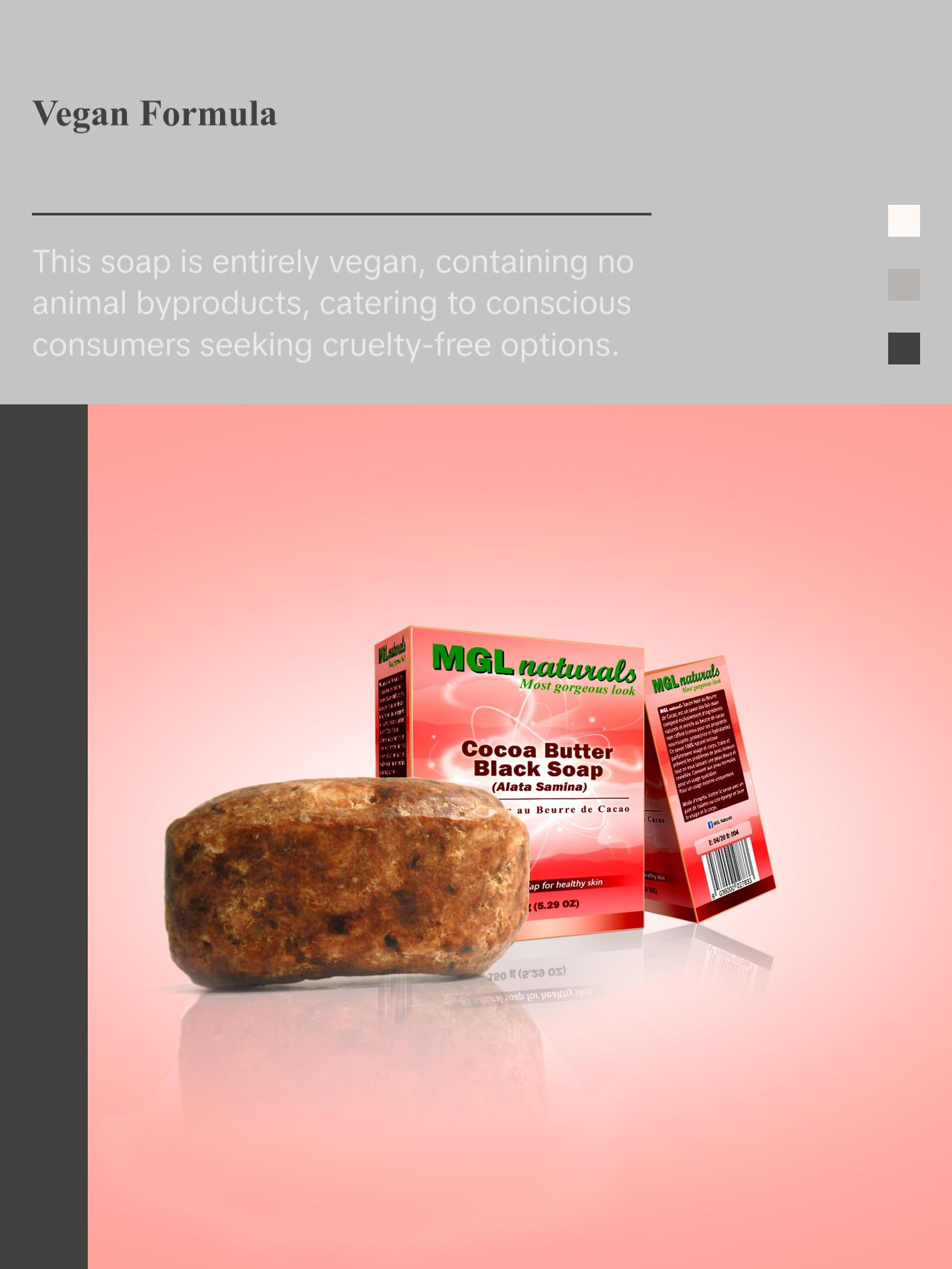 Cocoa Butter Black Soap - All Natural and Organic Raw African Black Soap made with raw cocoa butter for deep cleanse bath and gorgeous skin Cocoa Butter Black Soap - All Natural and Organic Raw African Black Soap made with raw cocoa butter for deep cleanse bath and gorgeous skin