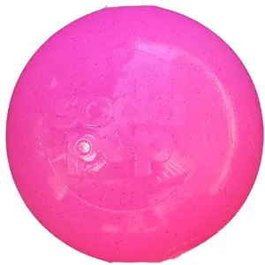 Glitter Ball  Dog Toy | Soft PUP-X Rubber Floating Fetch Ball with Treat Dispenser | USA Made