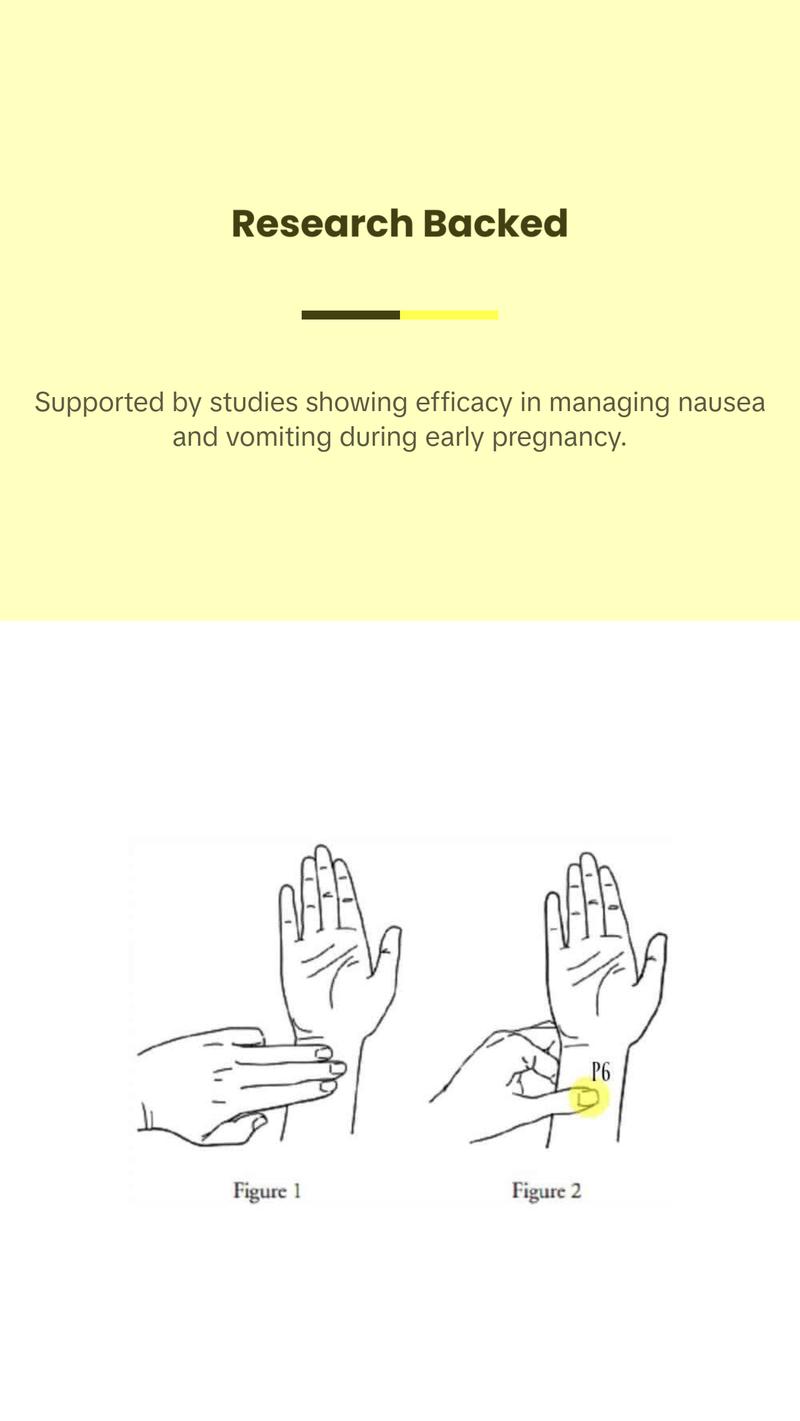 Nausea Relief Bands – Natural Acupressure Wristbands for Motion & Morning Sickness