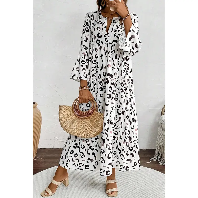 floral maxi dress high neck Floral Sculpting Maxi Dress