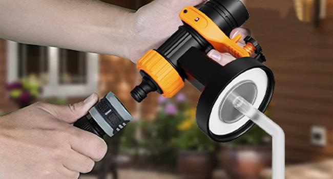 VONFORN Paint Sprayer, 700W HVLP Paint Sprayer with Cleaning & Blowing Joints, 4 Nozzles and 3 Patterns, Easy to Clean, for Furniture, Cabinets, Fence, Walls, Door, Garden Chairs etc. VF803