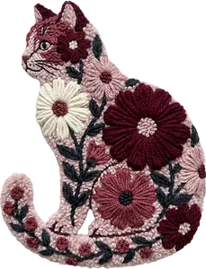 DTF Transfer – FM Yarn Cat Multi Sizes