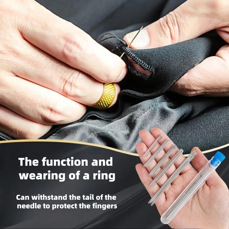 34PCS Big Eye SteelNeedles Set-Long& Thin Handmade Quilting & Sewing Needles Kit for DlY Sewing Projects