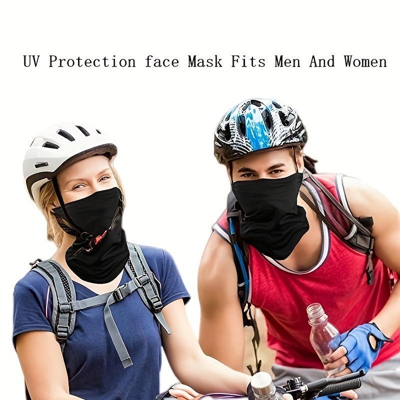 6pcs Cooling UV Protection Bandana Face Mask, Scarf, Men's Balaclava Hat, Face Sunscreenfa, Breathable Headscarf, Headband, Suitable for Outdoor Sports, Cycling, Running