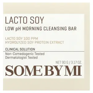 SOME BY MI Lacto Soy, Low pH Morning Cleansing Bar, 3.17 oz (90 g)