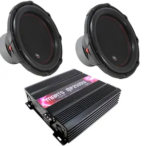 Audiopipe 15" BDC3 Subwoofer Combo 2400W RMS w/ 2500W 1 Ohm Monoblock Amplifier