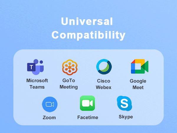 ONE LIFE 720P Full HD Webcam with Noise-Canceling Microphone Adjustable FOV Zoom USB HD Computer Camera for Corporate Video Conferencing & Calls