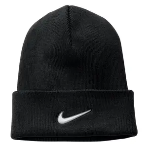 Nike Dri-FIT Cuffed Beanie Winter Hat – Moisture-Wicking Warm Knit Cap Skull Cap for Cold Weather | Breathable Athletic Headwear for Running Training Outdoor Sports Everyday | Unisex One Size