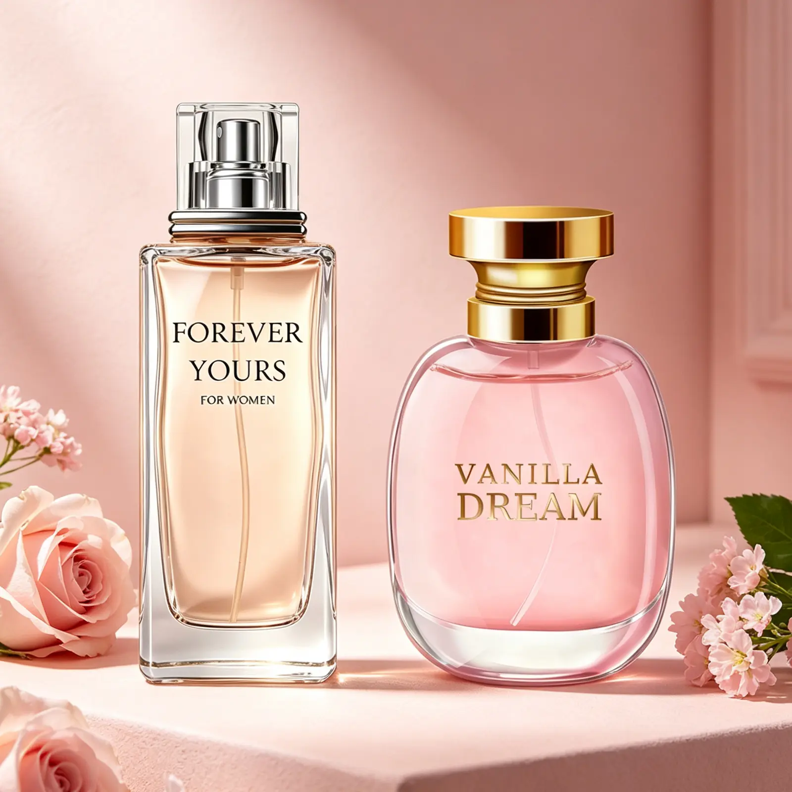 2-Pack Women's EDP, Fruity Floral Duo, 100ML/3.4 FL OZ Each, Quince Sorbet Lychee Peach Blossom Peony Neroli / Pear Citrus Jasmine Gardenia, Long-Lasting 6-8H, Perfect for Dates Daily Parties Business, Top Gift for Christmas Valentine's Day Mother's Day